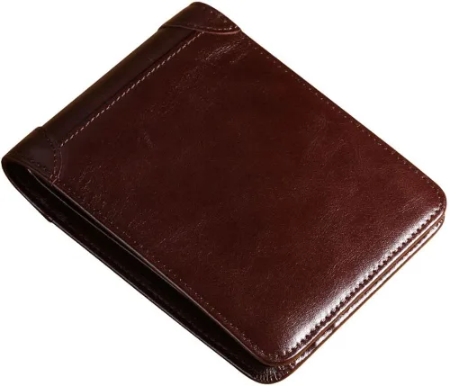 Miniatura 2 de MANBANG - Cartera de piel de vacuno con capacidad extra para hombre