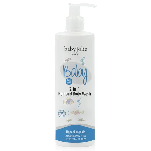 Baby Jolie Gel de baño para bebés, gel de baño y cabello para niños y recién nacidos 2 en 1, champú + jabón, 7.5 onzas, 7.5 fl oz (1)