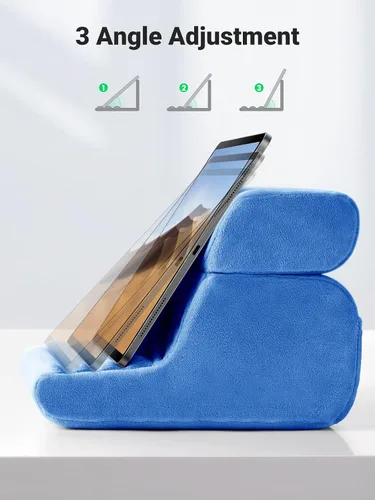 Miniatura 7 de UGREEN - Soporte de tableta para almohada en la cama con soporte suave para el regazo con 3 ángulos de visión ajustables, accesorios para el hogar