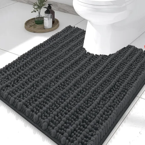 Miniatura 243 de Smiry Alfombras de Baño 24x16 pulgadas, Alfombras de Baño de Chenilla Extra Suaves y Absorbentes, Respaldo de Goma Antideslizante, Lavable a Máquina