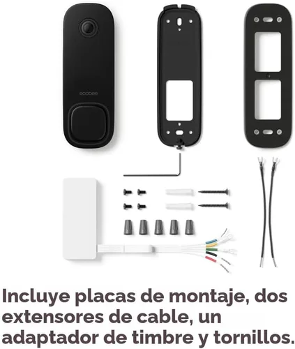 Miniatura 8 de ecobee Timbre de video inteligente con cámara (con cable) - con cámara HD líder en la industria, seguridad inteligente, visión nocturna, sensores