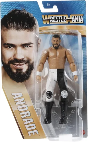 Miniatura 2 de WWE WrestleMania 37 Andrade Figura de acción Posable 6 pulgadas Coleccionable y Regalo para Edades de 6 años en adelante