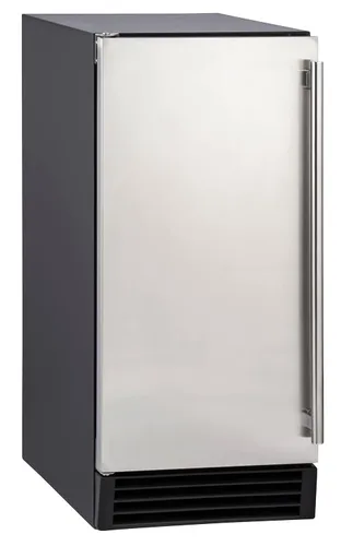 Miniatura 9 de Maxx Ice MIM50P - Máquina fabricadora de cubitos de hielo transparente premium de 65 libras con bomba de drenaje, LED azul e integrada bajo encimera