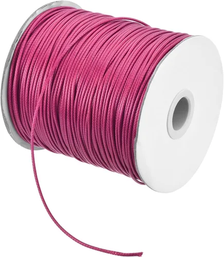 Miniatura 21 de MECCANIXITY Cordón encerado de poliéster encerado de 0.031 in, cuerda de cera de 175 yardas para hacer pulseras, collares, cuentas, joyería y Caqui