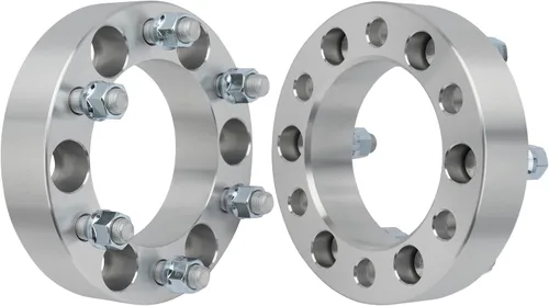 Miniatura 42 de IRONTEK Espaciadores de rueda de 0.157 x 4.000 in, espaciadores forjados reales de 2 pulgadas con orificio de cubo de 2.697 in M12x1.25 pernos aptos