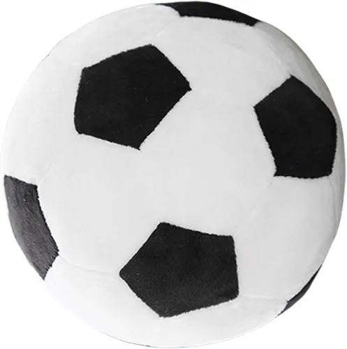Almohada rellena forma de fútbol almohada de tiro de fútbol lavable para decoración de dormitorio y sofá