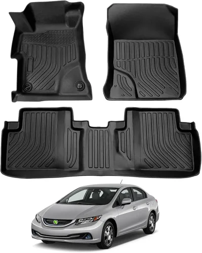 Miniatura 16 de Alfombrillas Civic - Revestimiento de Suelo para Honda Civic 2022-2025 2026 Sedán Hatchback Si (Incluye Sport, No para Híbrido) y Acura Integra