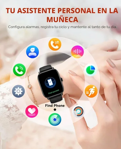 Miniatura 6 de Relojes inteligentes rastreador de actividad física para hombres y mujeres con contador de pasos, monitor de sueño y calorías, podómetro
