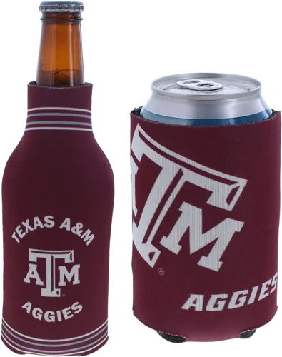 Miniatura 130 de College Team Color Logo Can & Bottle Holder Insulator Beverage Cooler Set