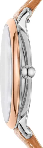 Miniatura 4 de Fossil Reloj Jacqueline de cuarzo de acero inoxidable y cuero para mujer Jacqueline ES5207 - Reloj de 3 manecillas