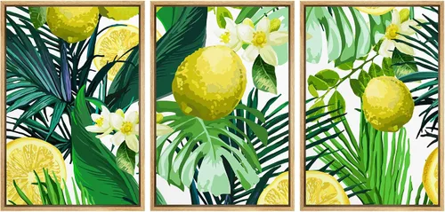 Miniatura 153 de wall26 Lienzo enmarcado para pared, juego de arte de hierbas, verduras y condimentos en madera, alimentos, fotografía cultural, realismo, paisaje