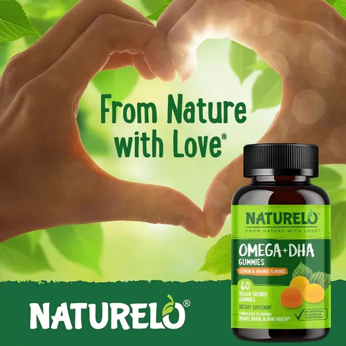 Miniatura 5 de NATURELO Suplemento vegetariano de DHA y Omega 3 de algas y aceite de semillas de chía para la salud del corazón, el cerebro y las articulaciones