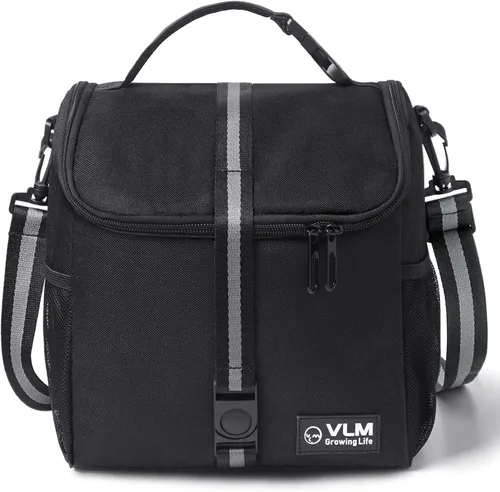 Miniatura 12 de VLM Lonchera para mujer, bolsa de almuerzo aislada para mujer con correa de hombro ajustable, bonita bolsa de almuerzo para el trabajo, picnic, Fresa
