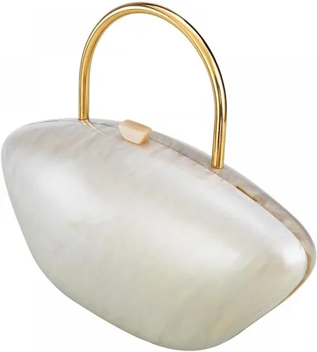 Miniatura 7 de YYW Monederos de mano para mujer, con forma de concha acrílica, lindo bolso de noche con cadena para fiesta de boda