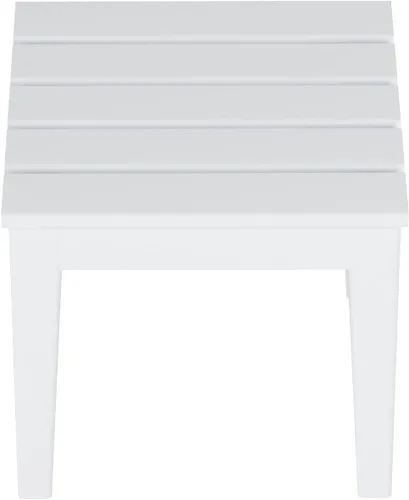Miniatura 5 de WestinTrends Ashore - Mesa auxiliar Adirondack moderna para patio al aire libre, color blanco