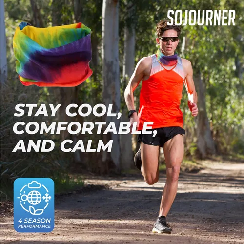 Miniatura 6 de SoJourner Bags Bandana para el cuello (9 unidades) Cubrebocas de cuello Gators para hombres y mujeres, máscaras de cuello en I