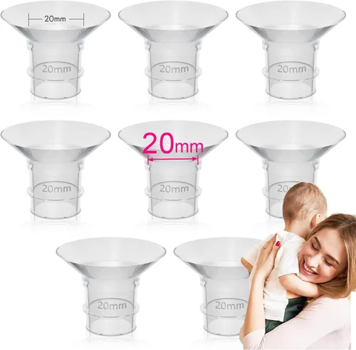 Inserto de brida de 0.787 in compatible con brida de 0.945 in/escudo de extractores de leche, para Momcozy S9 Pro S10 S12 Pro Medela Spectra Elvie