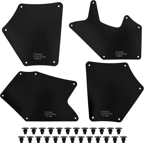 Miniatura 8 de Tutor Auto Protectores de Guardabarros contra Salpicaduras con Clips Compatibles con Toyota Tundra Sequoia 2007-2020 - Reemplaza 537370C030