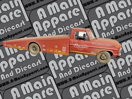 1970 F-350 Rampa Camión Rojo Imprimación (Roja) Cartilla de Cerkchop's Chop Shop 1/18 Modelo fundido a troquel por Acme A1801416