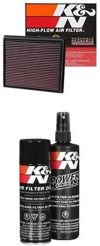 K&N 33-5017 Filtro de aire de repuesto de alto rendimiento para 2014 – 2017 Toyota Tacoma/Tundra/Sequoia V6/V8, Juego de filtro de aire y kit de