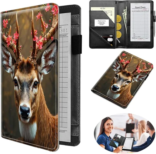 Miniatura 35 de Diseña Tus Propios Libros de Servicio con Nombre e Iniciales para Camareras, Dikoer Libro de Servicio de Camarero Personalizado con Nombre