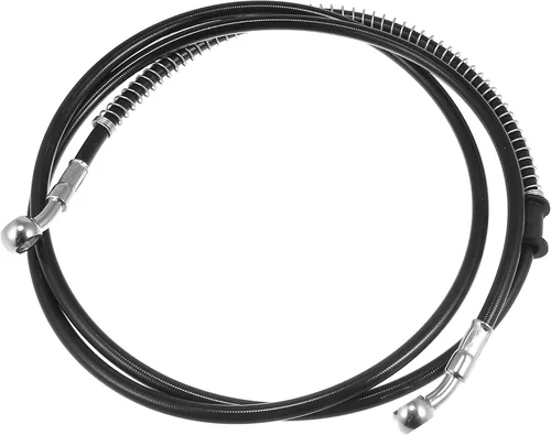 Motoforti 66.93 pulgadas de longitud 0.394 in ID motocicleta línea de freno hidráulico tubo de manguera de aceite de acero inoxidable trenzado cable