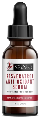 Suero antioxidante de resveratrol - Combate el envejecimiento con antioxidantes de polifenoles y resveratrol del té - 1 fl oz - Cosmesis