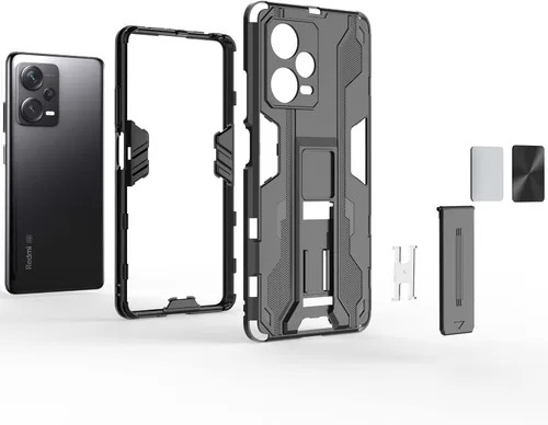 Miniatura 4 de Pzwoxukhov Funda para Xiaomi Redmi Note 12 Pro+ 5G/Note 12 Pro Plus, funda protectora para teléfono con función de atracción magnética, color azul