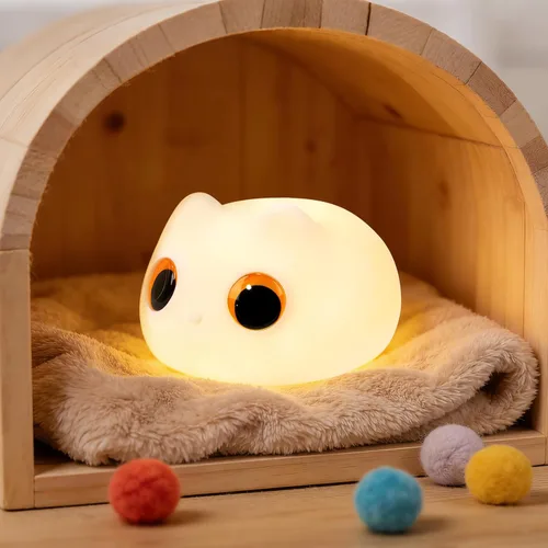 Miniatura 17 de Luz Nocturna de Capibara Navideña Suave con Modos RGB Regulable Luz Nocturna de Guardería para Lactancia Colgable Linda Lámpara de Animal Novedosa
