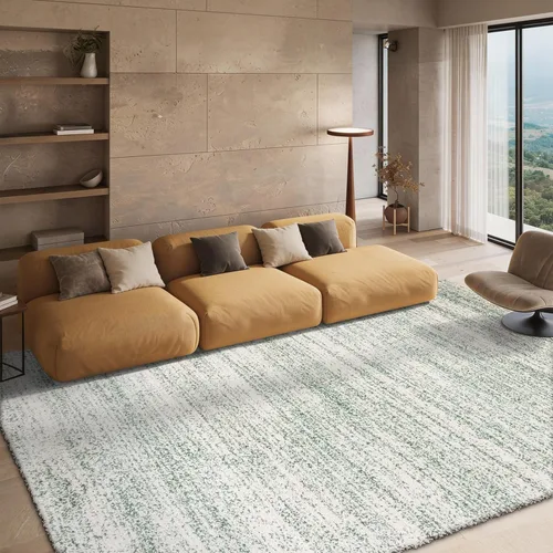 Miniatura 14 de SAFAVIEH Hudson Shag Collection - Alfombra decorativa de 2 x 3 pies, color marfil y azul marino, no desprende pelusa y de fácil cuidado, 2 pulgadas