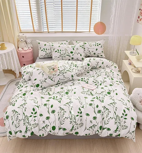 Miniatura 35 de KAREVER Juego de edredón azul y blanco a cuadros, juego de ropa de cama para niñas, juego de edredón a cuadros azul y blanco, manta para niños