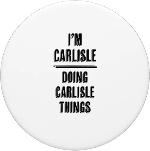 Miniatura 3 de I'm CARLISLE Doing CARLISLE Things Divertido y lindo - Nombre PopSockets intercambiable PopGrip