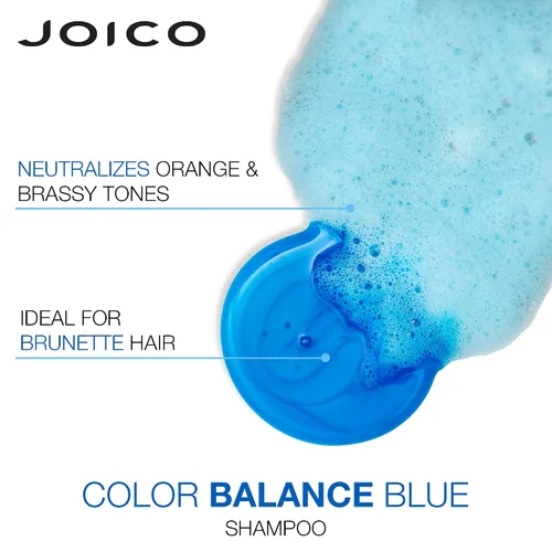 Miniatura 5 de Joico Champú y acondicionador de color azul Para cabello castaño aclarado Elimina los tonos naranja cobrizo Aumenta la vitalidad