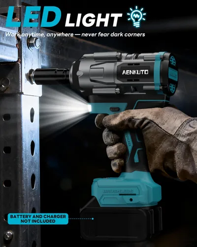 Miniatura 4 de Llave de impacto inalámbrica para batería Makita de 18 V, 1500 Nm (1106 pies-libras) pistola de impacto sin escobillas de 1/2 pulgada, luz