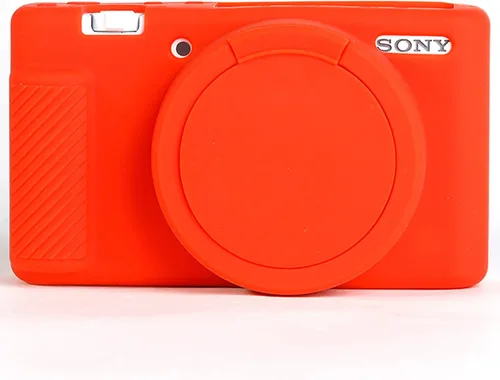 Miniatura 7 de Profesional seguro silicona cámara caso cubierta cubierta cuerpo piel para Sony ZV-1 ZV1 ZV 1 Digital Vlogger cámara (blanco)