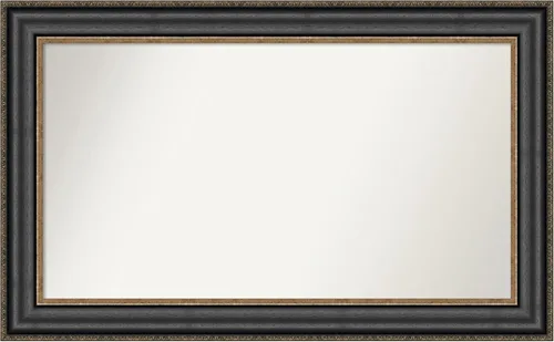 Miniatura 205 de Amanti Art Espejo personalizado, espejo de baño negro puente, espejo de pared o espejo de tocador de baño sobre el fregadero (26 x 26 pulgadas)