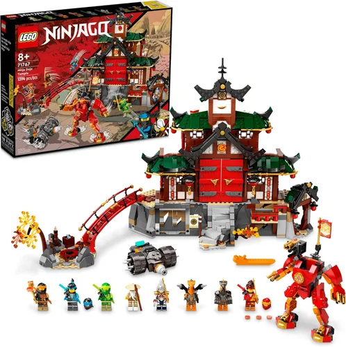 Miniatura 7 de LEGO NINJAGO Ninja Dojo Temple Masters of Spinjitzu Set 71767, kit de construcción de juguete Ninja con 8 minifiguras y figura de serpiente