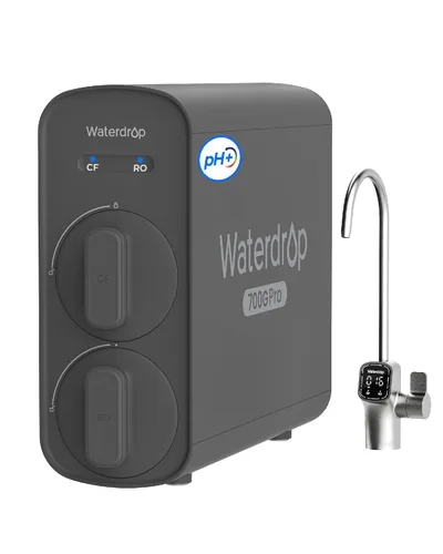 [Flujo dual] Waterdrop G5P700A-Pro - Filtro de agua de ósmosis inversa mineral alcalino pH + certificación NSF/ANSI 58 y 372, sistema de ósmosis