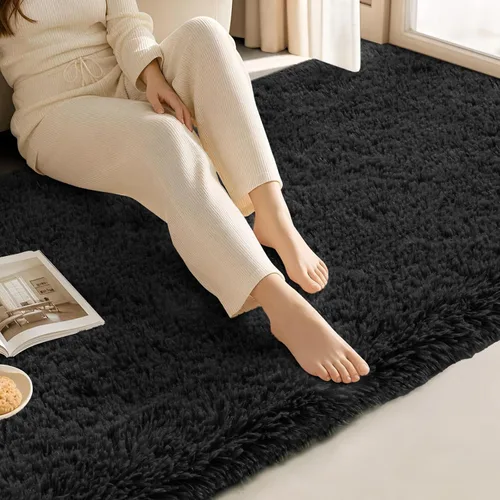 Miniatura 4 de Zentavio Alfombras de pasillo para vestíbulo 2x6, alfombras suaves para dormitorio, alfombras antideslizantes esponjosas para niños, niñas y niños