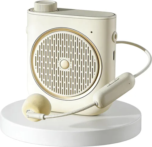 Miniatura 9 de Amplificador de voz con micrófono inalámbrico, amplificador de voz micrófono inalámbrico para profesores, mini altavoz del sistema PA, amplificador