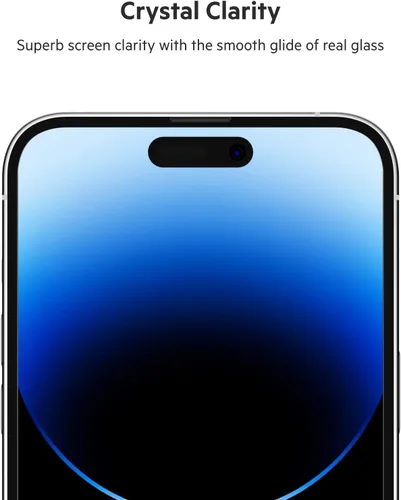 Miniatura 4 de Belkin UltraGlass - Protector de pantalla para iPhone 14 Pro Max, fácil aplicación con bandeja guía de instalación, protector de pantalla de vidrio