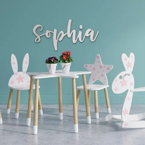 Miniatura 4 de Letras de madera para colgar en la pared de 15 pulgadas B Times New Roman Font, decoración de madera DIY Shape Letter, encantador cuarto de bebé sin