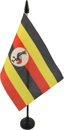 Miniatura 18 de AZ FLAG Sierra Leone Bandera de mesa 5'' x 8'' - Bandera de escritorio de Sierra Leona 21 x 14 cm - Bastón y base de plástico negro