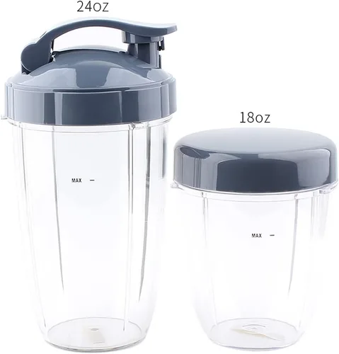 Miniatura 5 de Cuchilla de repuesto con tazas y tapas, compatible con NutriBullet 600W y 900W Blender