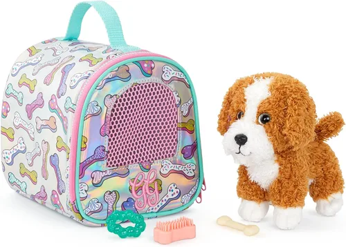 Miniatura 12 de Glitter Girls Accesorios para muñecas de 14 pulgadas - Perro de peluche y transportador - Accesorios para muñecas - Teckel Puppy 3+ años - Juego
