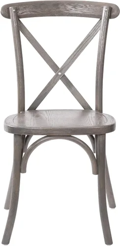 Miniatura 10 de Flash Furniture Paquete de 2 sillas Advantage Grey X-Back Gris