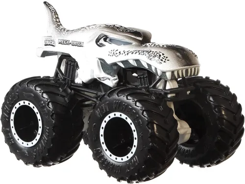 Miniatura 5 de Hot Wheels Toy Monster Trucks Creature - Juego de 3 camiones de juguete en escala 1:64: Shark Wreak, Piran-ahh y Mega-Wrex