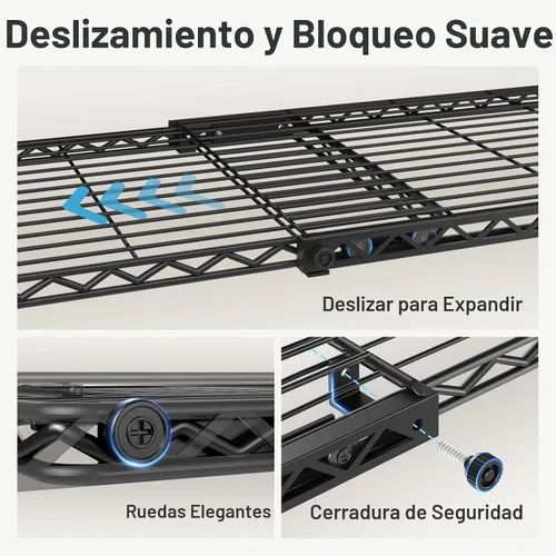 Miniatura 3 de VIPEK X1 - Perchero de ropa expandible resistente, ajustable de 2' a 3'5", con estantes ajustables y varillas para colgar, perchero de metal