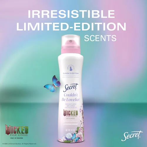 Miniatura 9 de Secret Desodorante en aerosol antitranspirante para mujer, No Podría Ser Más Encantador, 3X Protección contra el sudor, 72 horas de protección