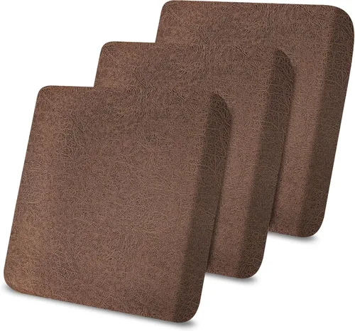 Miniatura 98 de Fundas de cojín tipo cuero para sofá, juego de fundas protectoras de muebles para sillón seccional, sofá biplaza de tela de elastano elástica